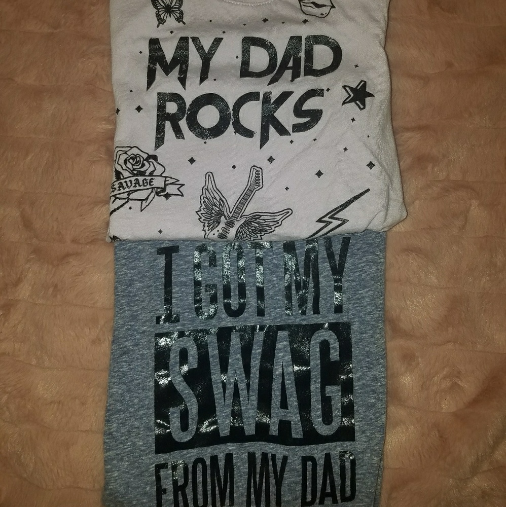 BOGO🔥NWOT 2 Set Dad Shirts for Girls